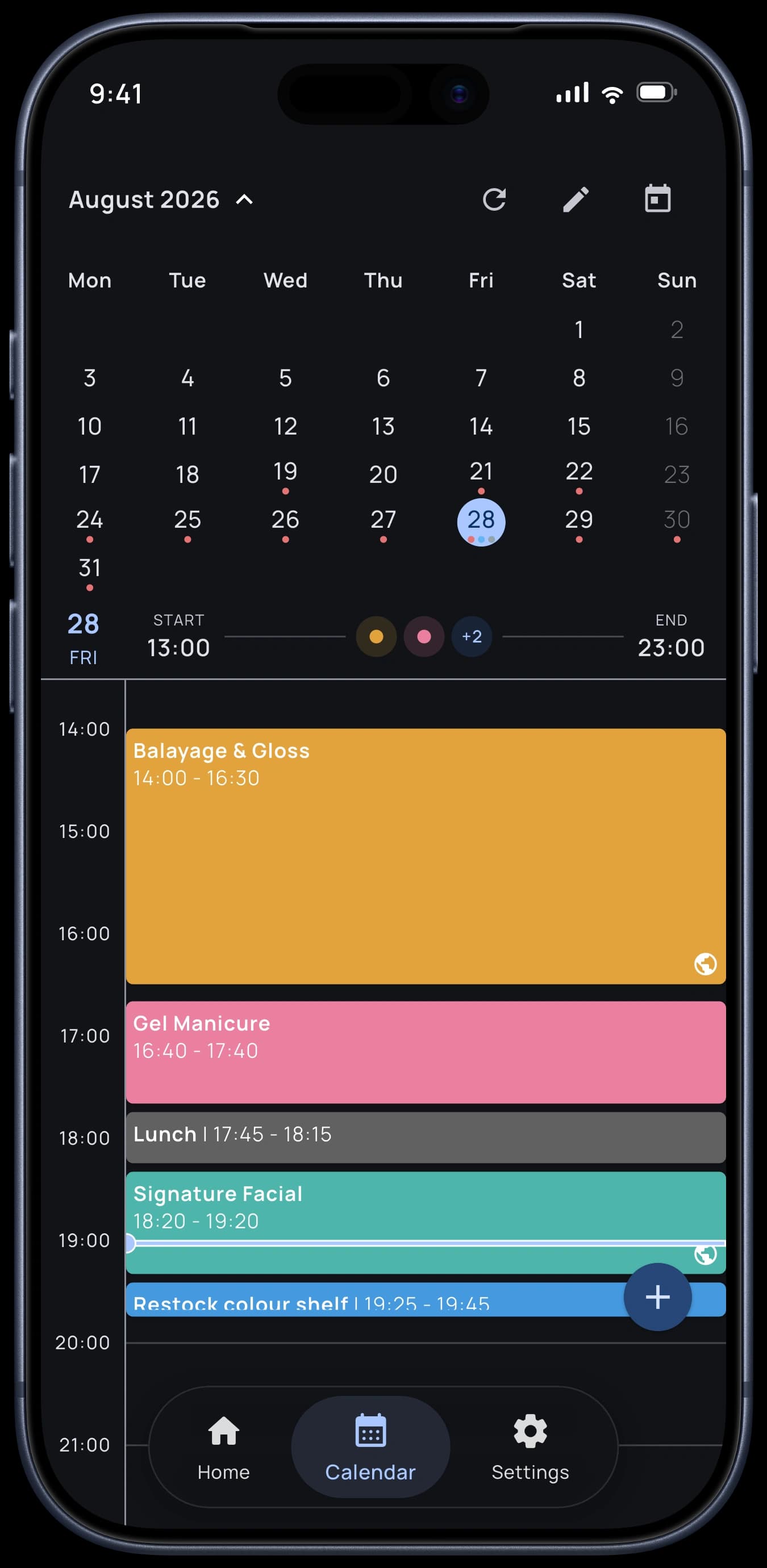 Bookora app interface