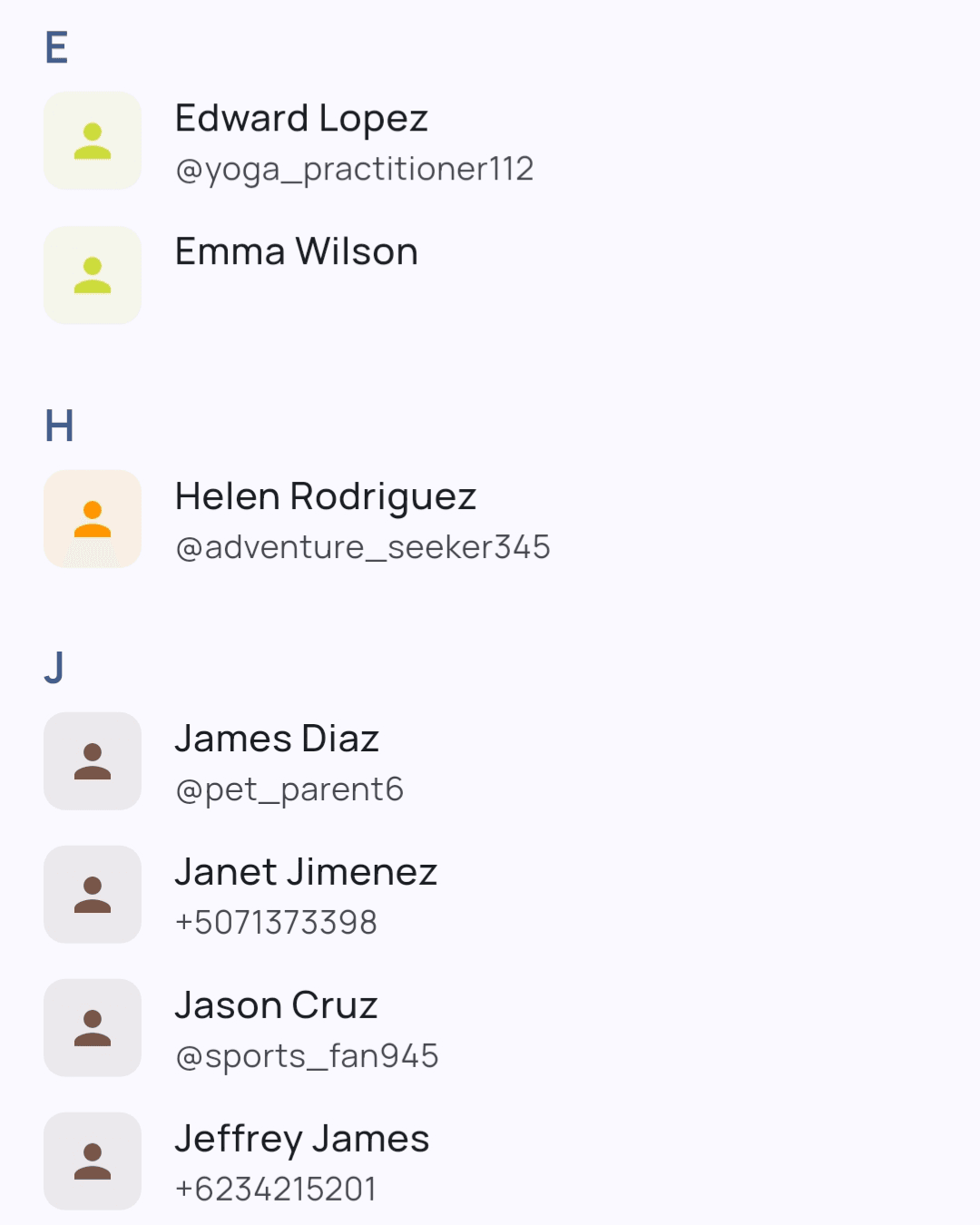 Client management feature